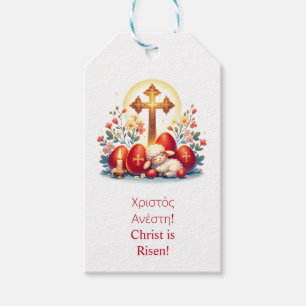 Orthodox Paasfeest met Klein Lammetje Cadeaulabel