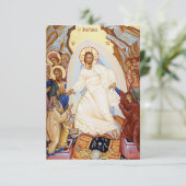 Orthodox Resurrection Holy Card Bedankkaart (Staand voorkant)