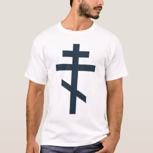 Orthodoxe achtpuntige kruis heilige devotionele ku t-shirt