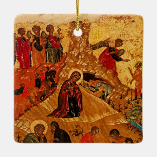 Orthodoxe activiteitstip keramisch ornament (Achterkant)