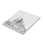 Orthodoxe Architectuur Church Sketch Tegeltje (Zijkant)