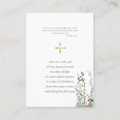 Orthodoxe begrafenisgebed Kaart Plaatskaartje (Achterkant)