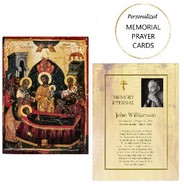 Orthodoxe Christelijke Begrafenis Icon Prayer Kaar Plaatskaartje