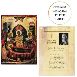 Orthodoxe Christelijke Begrafenis Icon Prayer Kaar Plaatskaartje