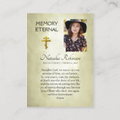 Orthodoxe Christelijke Begrafenis Jesus Icon Praye Plaatskaartje (Achterkant)