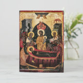 Orthodoxe Christelijke Begrafenissympathie Kaart (Staand voorkant)