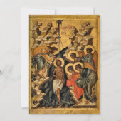 Orthodoxe Christelijke doop uitnodiging (Voorkant)