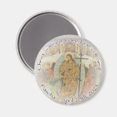Orthodoxe Christelijke ENG Christ is Risen 2025 Magneet (Voorkant / Achterkant)
