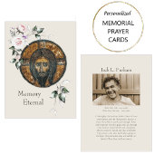 Orthodoxe Christelijke Foto Begrafenis Gebed Kaart Plaatskaartje