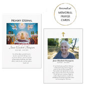 Orthodoxe Christelijke Foto Begrafenis Gebed Kaart Plaatskaartje