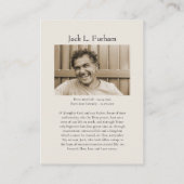 Orthodoxe Christelijke Foto Begrafenis Gebed Kaart Plaatskaartje (Achterkant)