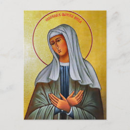 Orthodoxe christelijke icoon van H. Paula van Rome Briefkaart