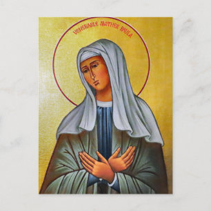 Orthodoxe christelijke icoon van H. Paula van Rome Briefkaart