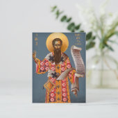 Orthodoxe christelijke icoon van St. Basilius de G Briefkaart (Staand voorkant)