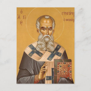 Orthodoxe christelijke icoon van St. Gregorius de  Briefkaart