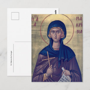 Orthodoxe christelijke icoon van St. Macrina de Jo Briefkaart