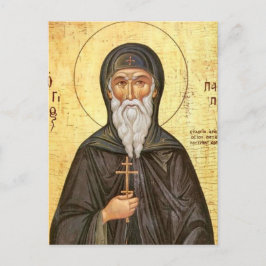 Orthodoxe christelijke icoon van St. Patapius Briefkaart