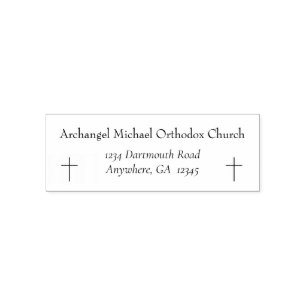 Orthodoxe Christelijke Kerk Eenvoudige Elegantie Zelfinktende Stempel