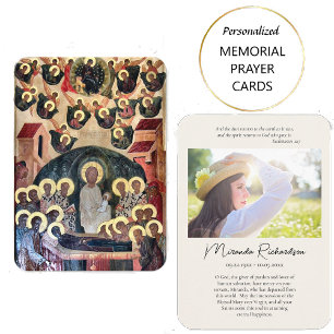 Orthodoxe christelijke uitvaart / herdenkingsgebed plaatskaartje