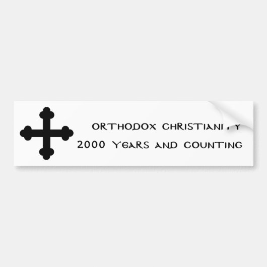 Orthodoxe christendom 2000 jaar bumpersticker (Voorkant)