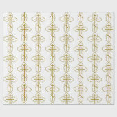 Orthodoxe cross-dradenpapier cadeaupapier (Vlak)
