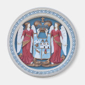 orthodoxe engelen sluiten religie symbool stucco t magneet (Voorkant)