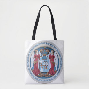 orthodoxe engelen sluiten religie symbool stucco t tote bag