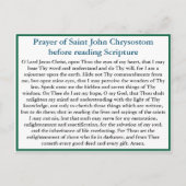 Orthodoxe gebed voor het lezen van de scriptkaart briefkaart (Voorkant)