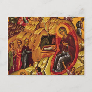 Orthodoxe Geboorte Briefkaart