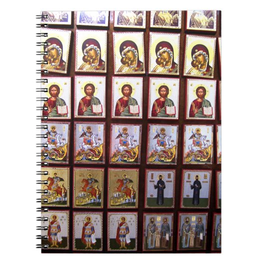 Orthodoxe Griekse en Christelijke pictogrammen Notitieboek (Voorkant)
