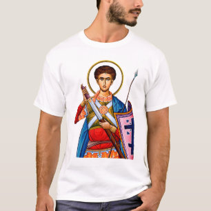 Orthodoxe icon van Sint Demetrius Mitrovdan T-shirt