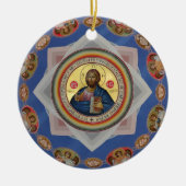orthodoxe icoon godkerkerk - heilige heilige keramisch ornament (Voorkant)