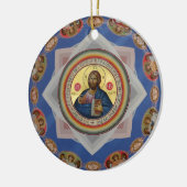 orthodoxe icoon godkerkerk - heilige heilige keramisch ornament (Links)