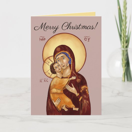 Orthodoxe Icoon Kerstkaart Kaart (Voorkant)