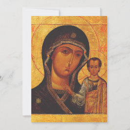 Orthodoxe icoon Onze-Lieve-Vrouw van Kazan Kaart