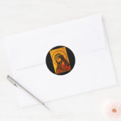Orthodoxe icoon van Christus de Bruidegom Ronde Sticker (Envelop)