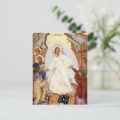 Orthodoxe icoon van de Anastasis opstanding Briefkaart (Staand voorkant)
