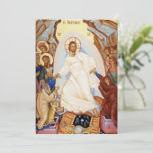 Orthodoxe icoon van de Anastasis Opstanding Kaart (Staand voorkant)