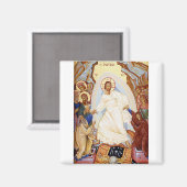 Orthodoxe icoon van de Anastasis Opstanding Magneet (Voorkant / Achterkant)