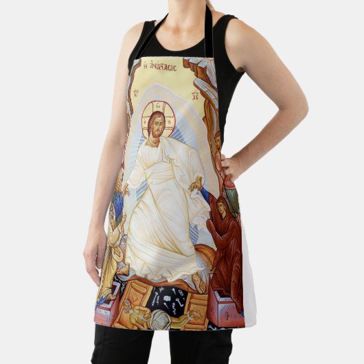 Orthodoxe icoon van de Anastasis opstanding Schort (Insitu)