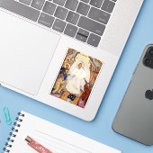 Orthodoxe icoon van de Anastasis opstanding Sticker (Laptop met iPhone)