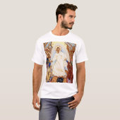 Orthodoxe icoon van de Anastasis Opstanding T-shirt (Voorkant volledig)