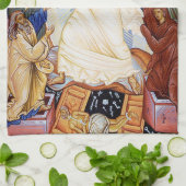 Orthodoxe icoon van de Anastasis opstanding Theedoek (Gevouwen)