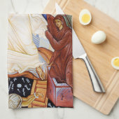 Orthodoxe icoon van de Anastasis opstanding Theedoek (Quarter Fold)