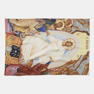 Orthodoxe icoon van de Anastasis Opstanding Theedoek