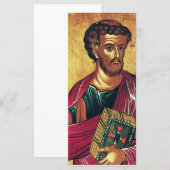 Orthodoxe icoon van de evangelist Lucas (Voorkant / Achterkant)