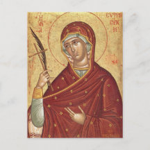 Orthodoxe icoon van de H. Euphrosyne van Alexandri