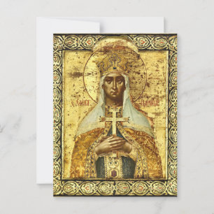 Orthodoxe icoon van de H. Helena Gelijk-aan-de-Apo Briefkaart