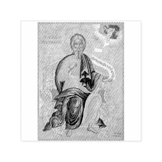 Orthodoxe icoon van de heilige Andreas de apostel Zelfinktende Stempel (Design)