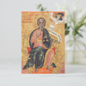 Orthodoxe icoon van de heilige apostel Andreas Informatiekaartje (Staand voorkant)